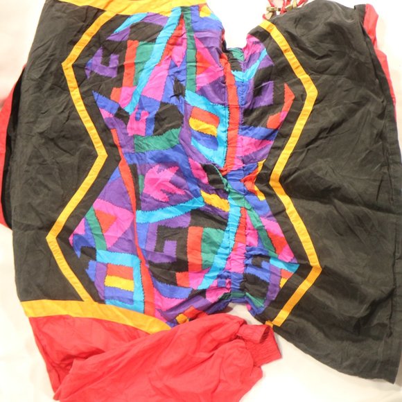 vtg ROSA of SCARSDALE Multicolor Geometric Print Tracksuit Set Sz Small Wmn - Picture 5 of 11